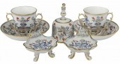 (7) MEISSEN RICH BLUE ONION PO