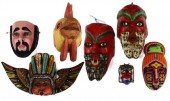 (7) MEXICAN MASKS, PARACHICO,