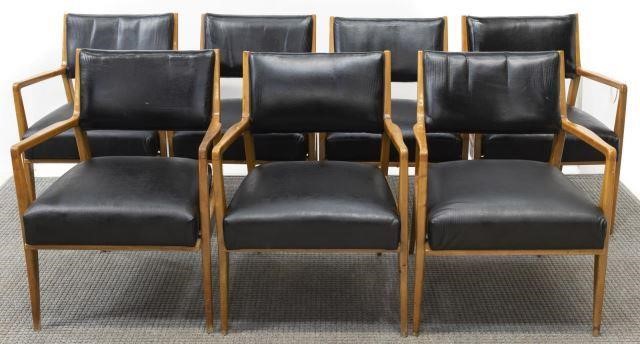 (7) MID-CENTURY MODERN BLACK