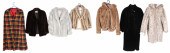 (7) Mink, faux fur and wool co