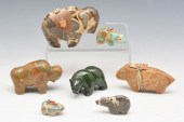 7 NATIVE AMERICAN STONE ANIMAL