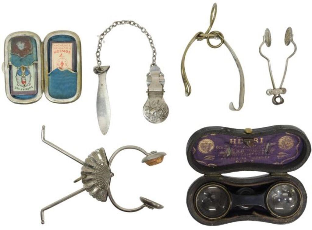 (7) OPERA GLASSES, FAN, SHELL