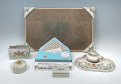 7- PC. AMOGES PORCELAIN DESK S