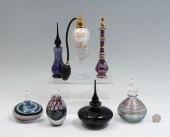 7 PC. ART GLASS PERFUME BOTTLE