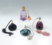 7 PC. ART GLASS PERFUME ATOMIZ