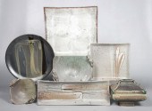 (7) Pc art pottery trays and c