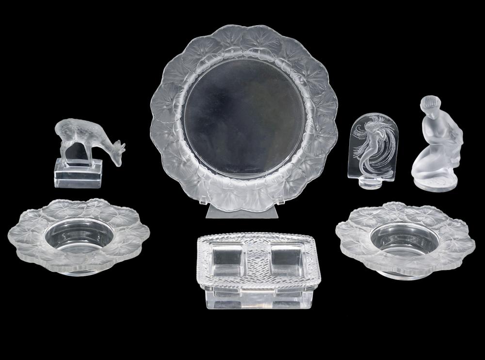 7 PC. ASSORTMENT OF LALIQUE