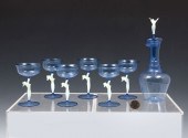 7 PC. BLUE BIMINI GLASS NUDE D