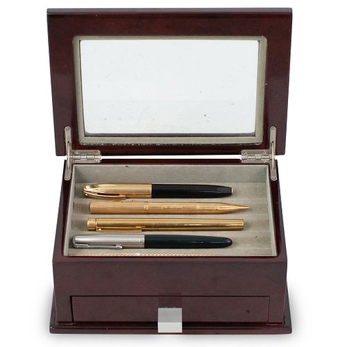 (7 PC) COLLECTIBLE PENS WITH
