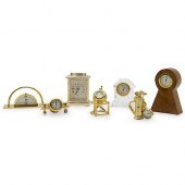 (7 PC) COLLECTION OF DESK CLOC