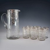 (7 PC) ETCHED SILVER OVERLAY G