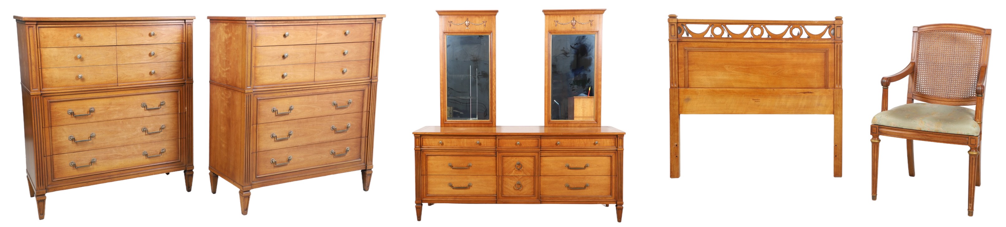 (7) pc Henredon Louis XVI style