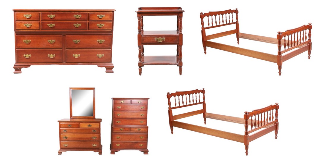 (7) pc Kling Cherry bedroom set,