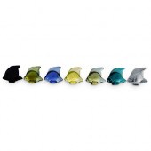 (7 PC) LALIQUE POISSON FISH FI
