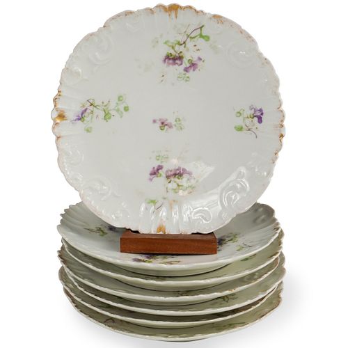 (7 PC) LIMOGES PORCELAIN SALAD