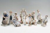 7-PC. LLADRO FIGURAL PORCELAIN