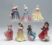 7 PC LOT OF ROYAL DOULTON LADI