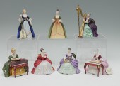 7 PC LOT OF ROYAL DOULTON LADY