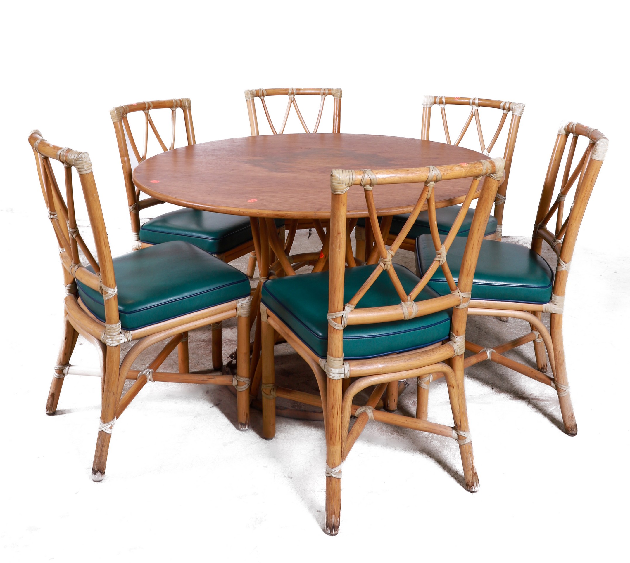(7) pc McGuire bamboo patio