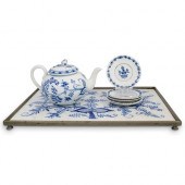 (7 PC) MEISSEN BLUE ONION MISC