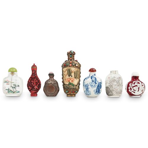 (7 PC) MISC. GROUP OF CHINESE SNUFF