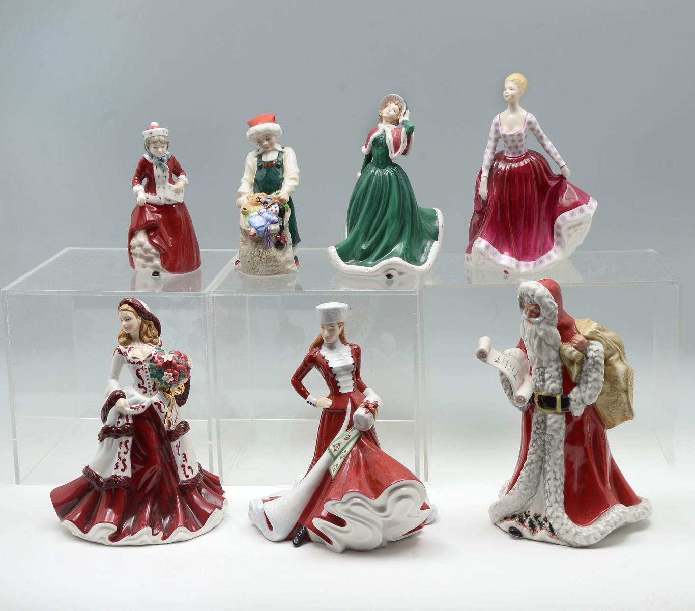 7 PC ROYAL DOULTON CHRISTMAS