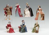 7 PC ROYAL DOULTON HENRY VII &