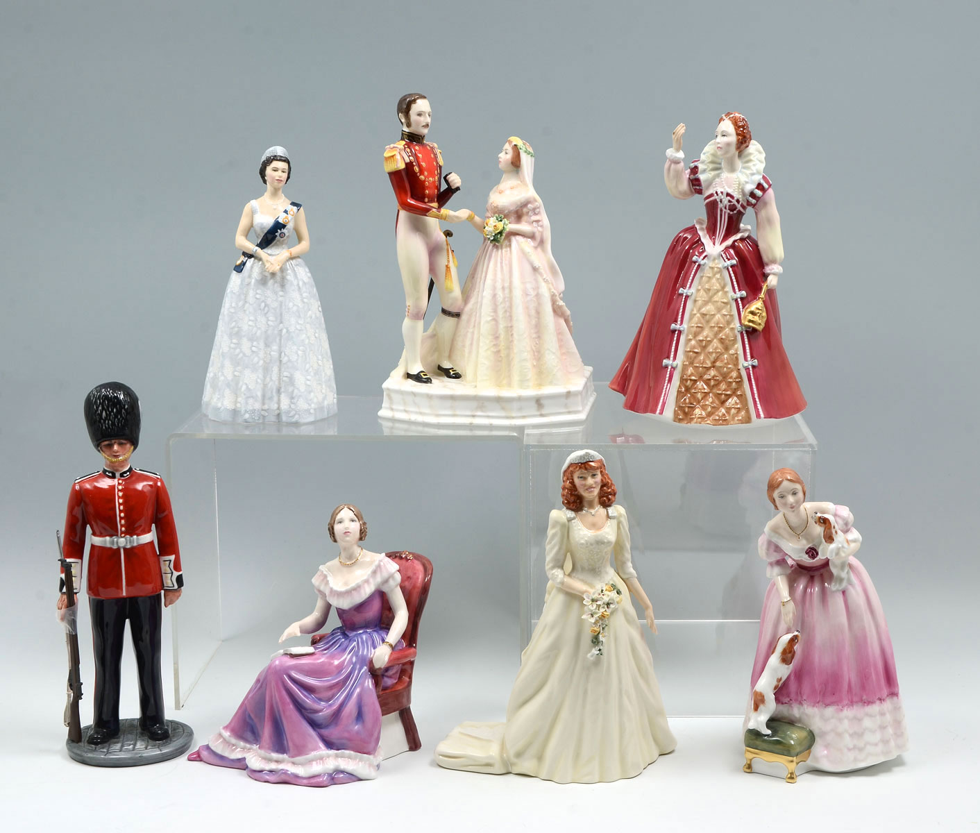 7 PC ROYAL DOULTON ROYAL WEDDING