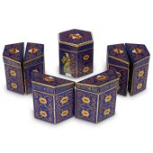 (7 PC) SET OF CHINESE CLOISONN