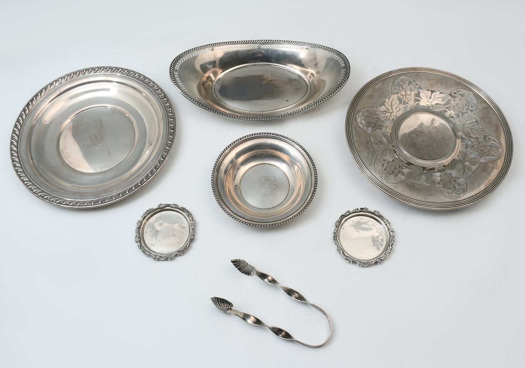 7 PC. STERLING SILVER COLLECTION: