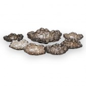 (7 PC) STERLING SILVER NUT DIS
