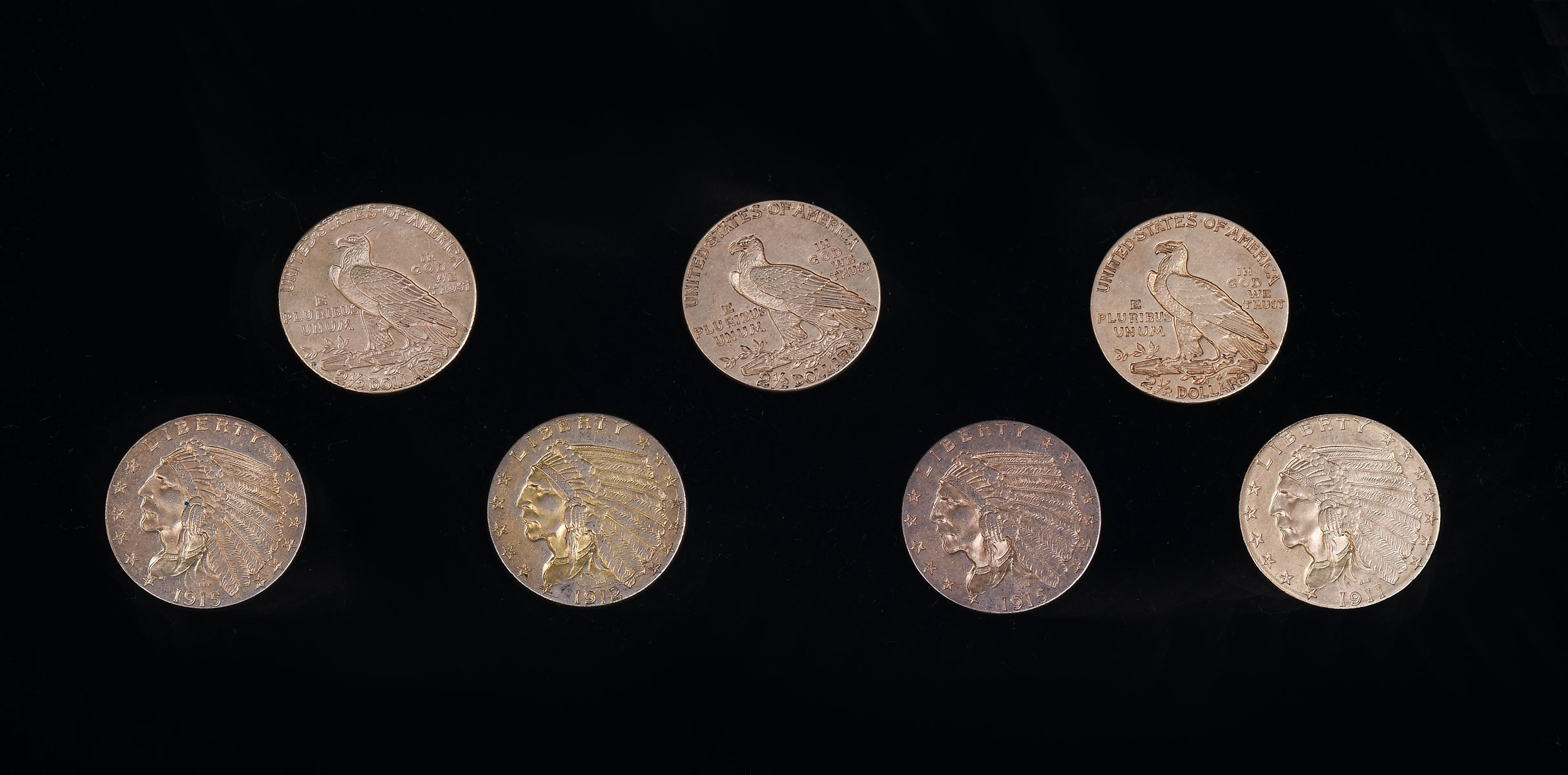 7 PC. UNITED STATES $2.50 INDIAN
