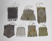 7 PC. VINTAGE MESH AND BEADED