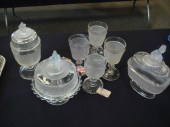 7 pcs 20th c EAPG Westward Ho