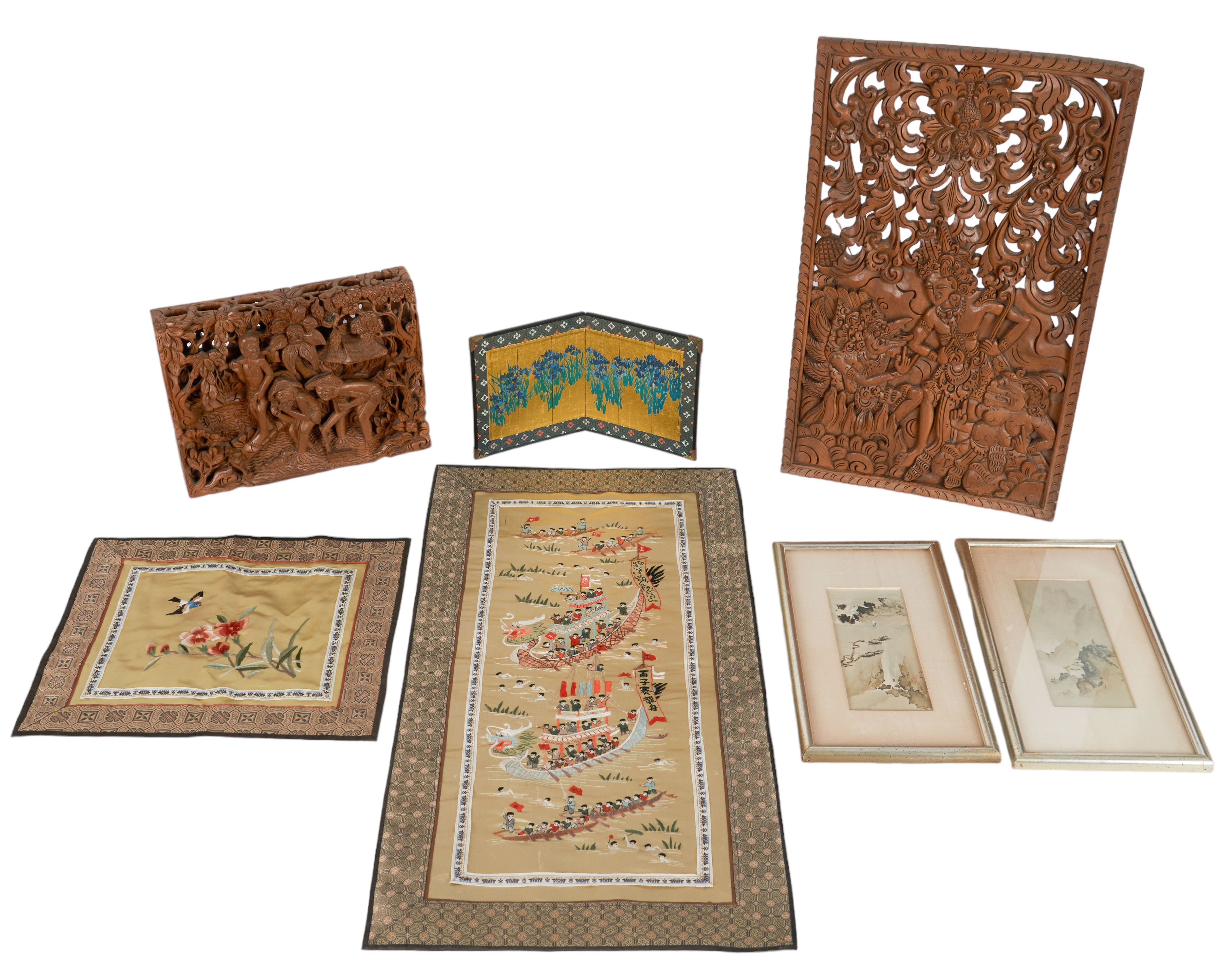 (7) Pcs Asian art, c/o (2)