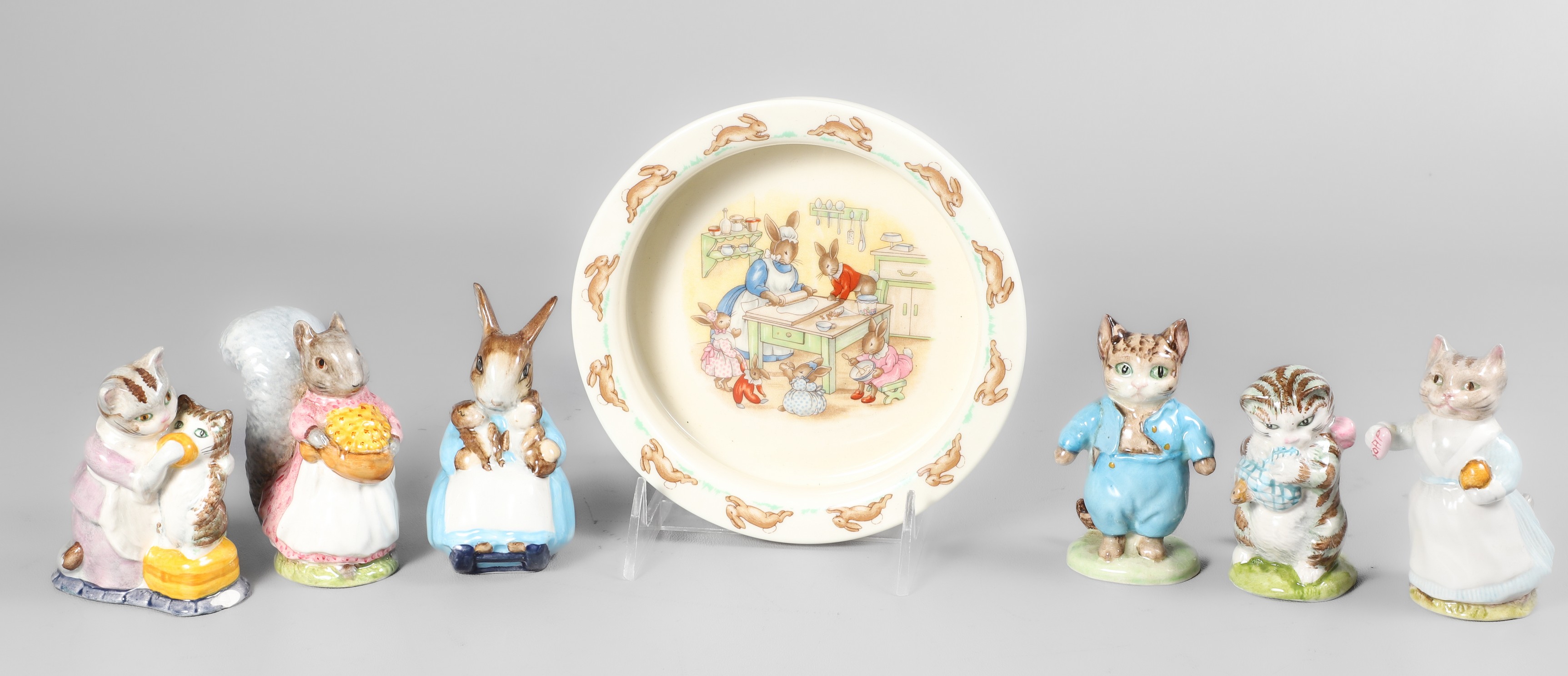 (7) Pcs Beatrix Potter porcelain,