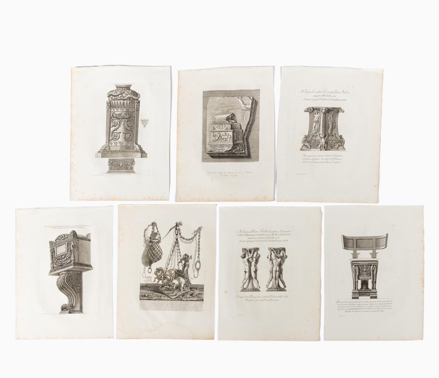 7 PCS GIOVANNI PIRANESI