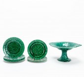 7 PCS, GREEN LEAF PATTERN MAJO