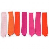 (7 PCS) HERMES SILK NECKTIE GR