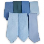 (7 PCS) HERMES SILK NECKTIE GR