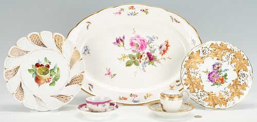 7 PCS. MEISSEN PORCELAIN, INCL.