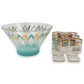 (7 PCS) MID-CENTURY BOWL & GLA