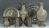 7 PCS PEWTER HOLLOWWARESeven (