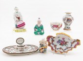 7 PCS PORCELAIN DECORATIVE OBJ