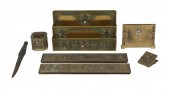 (7 PCS) TIFFANY STUDIOS BRONZE