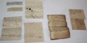 7-PIECE DOCUMENT LOT CA. 1788-