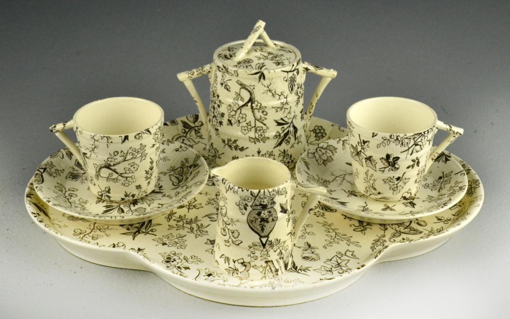 (7) Piece Earthenware Teaset of