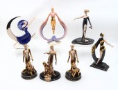 7 PIECE FRANKLIN MINT ERTE & A