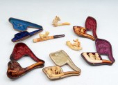 7 PIECE MEERSCHAUM PIPE/CHEROO