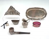 7 PIECE SILVER ITEMS - SOME MA
